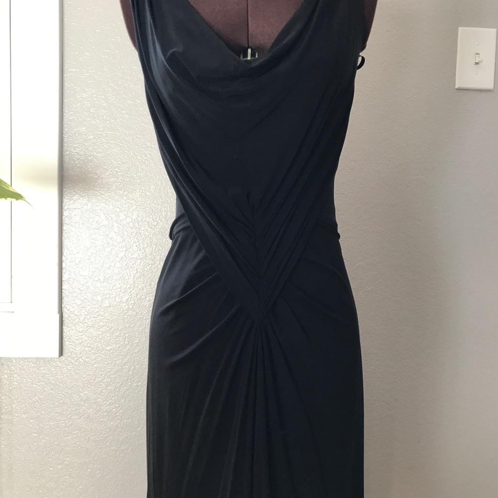 BCBG floor length black dress. Size XXS